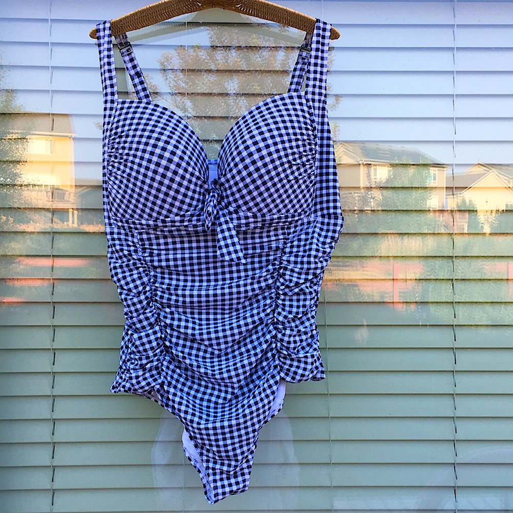 Torrid Gingham One Piece Swimsuit